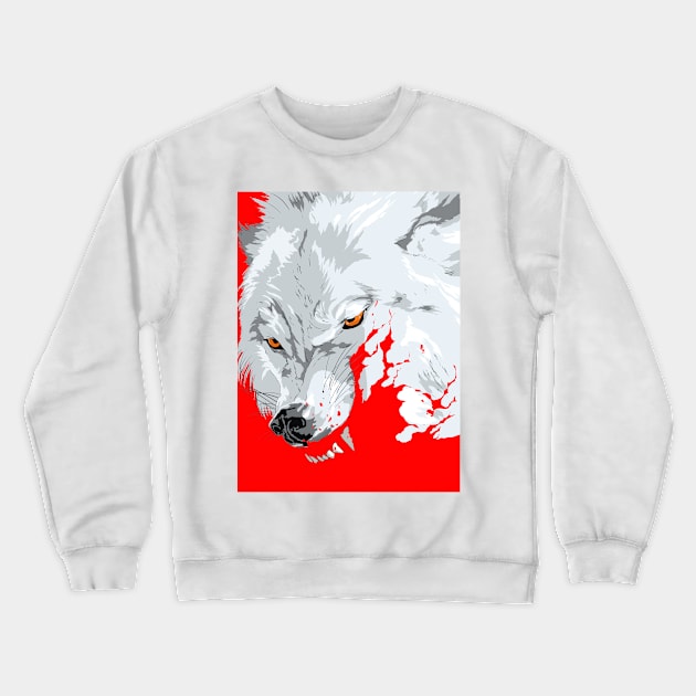 Red bite Crewneck Sweatshirt by NikonOne